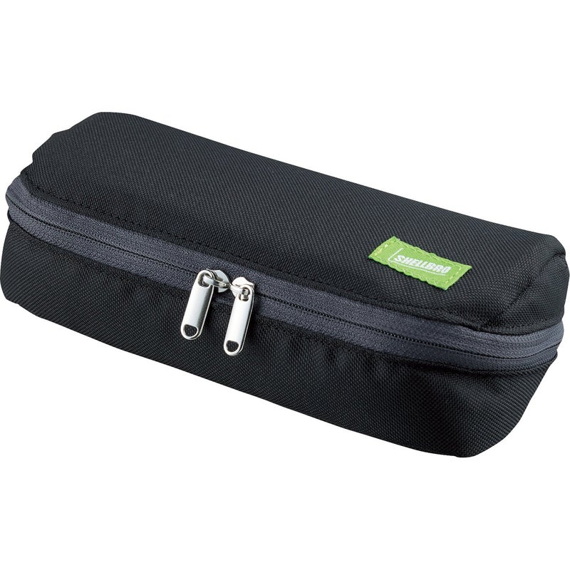 Kokuyo Pen Case, Shellbro, Black x Orange (F-VBF190-1) - Image 1